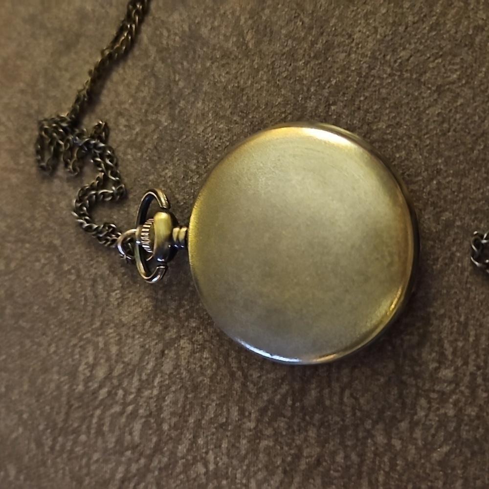 5/$25 VTG STRADA National Guard Brasstone Pocket Watch - Picture 4 of 6